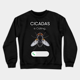 "Cicadas is Calling - Fantastic Realism Fly Crewneck Sweatshirt